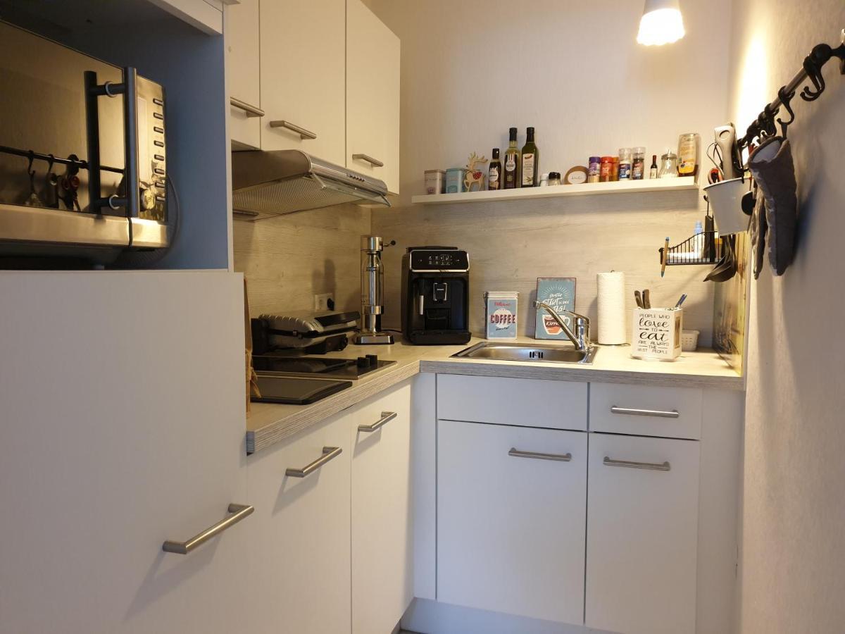 Ferienwohnung Gemütlich u. modern, Balkon,PP,Strand,DeLongi,Heimkino! Glücksburg Exterior foto